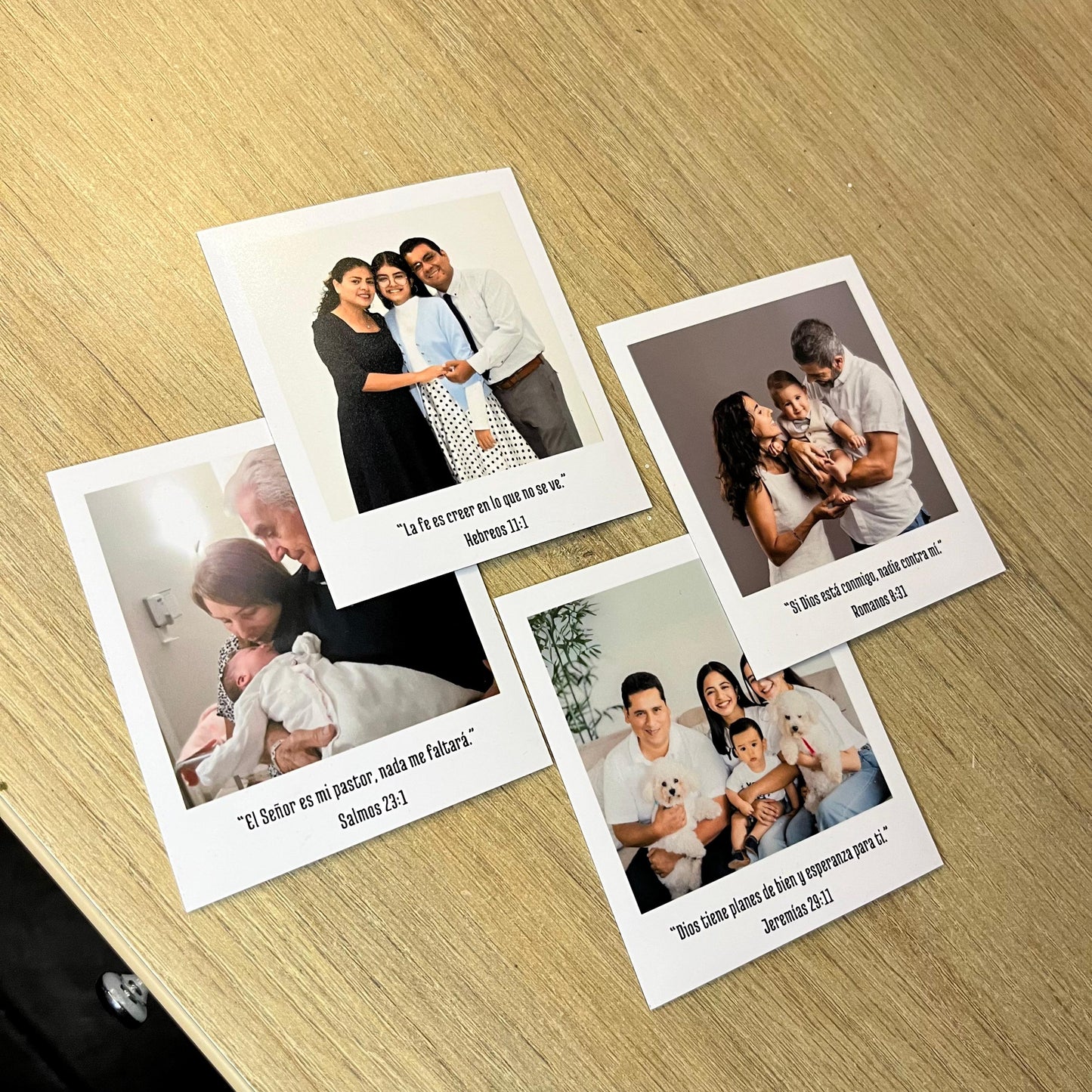 4 imantados con versiculos y fotos personalizadas de 10x8 cm GRATIS para nuevos clientes