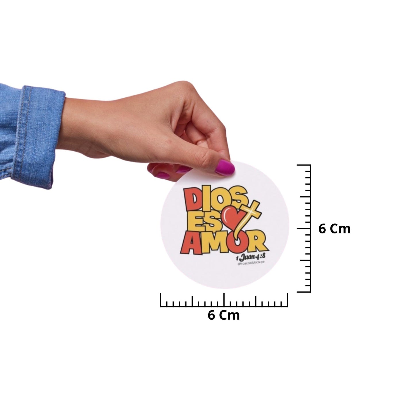 Pack de 6 imantados de 6 cm con versículos cristianos de la Biblia